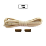 1Pair No tie Shoelaces Round Elastic Shoe Laces For Kids and Adult Sneakers Shoelace Quick Lazy Laces multicolor Shoestrings