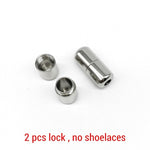 Elastic No Tie Shoelaces Semicircle Shoe Laces For Kids and Adult Sneakers Shoelace Quick Lazy Metal Lock Laces Shoe Strings