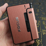 Automatic Cigarette and Lighter Case