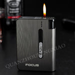 Automatic Cigarette and Lighter Case