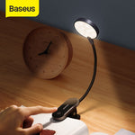 Baseus LED Clip Table Lamp Stepless Dimmable Wireless Desk Lamp Touch USB Rechargeable Reading Light LED Night Light Laptop Lamp